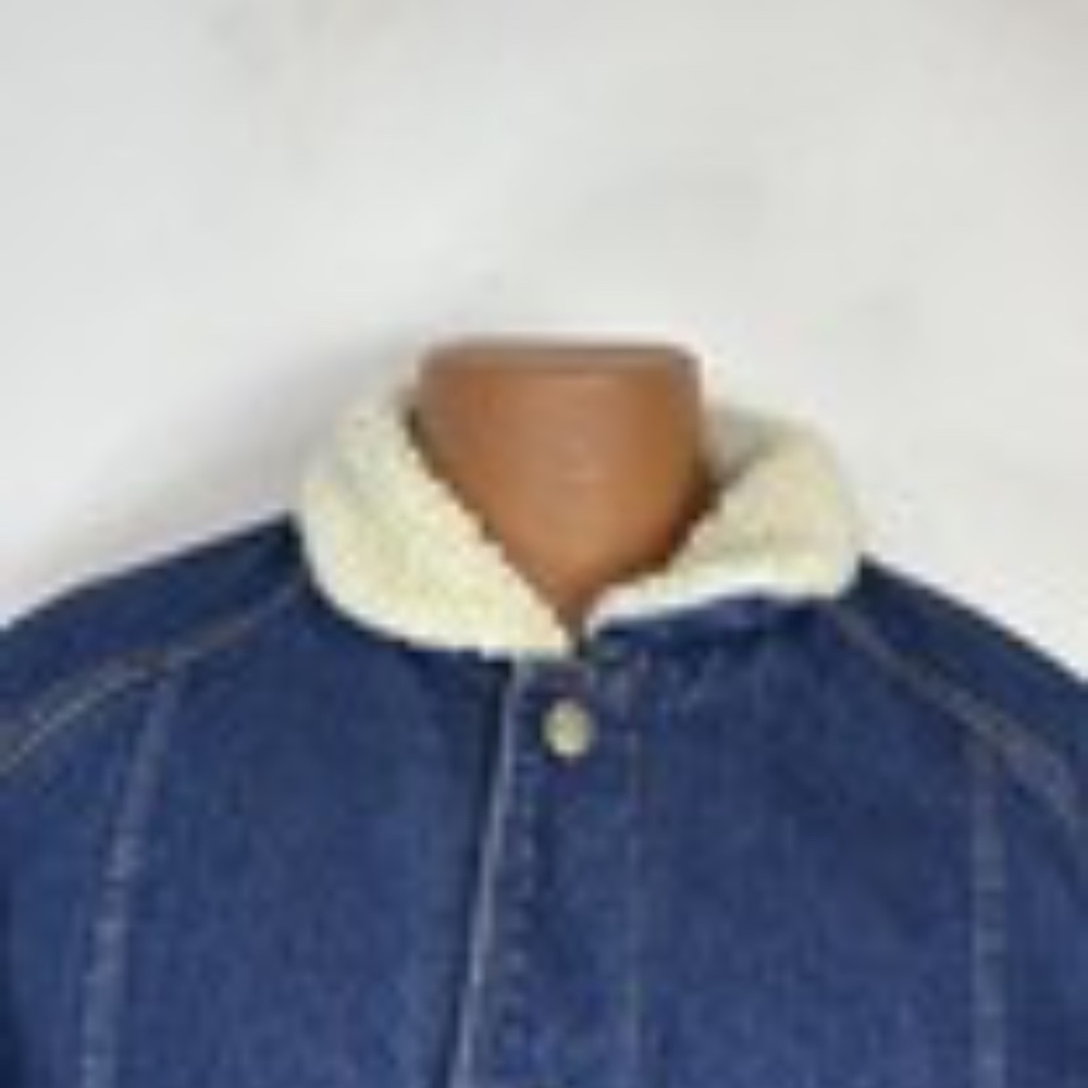 Vintage Joe Camel Cigarettes Denim Sherpa Lined J… - image 2